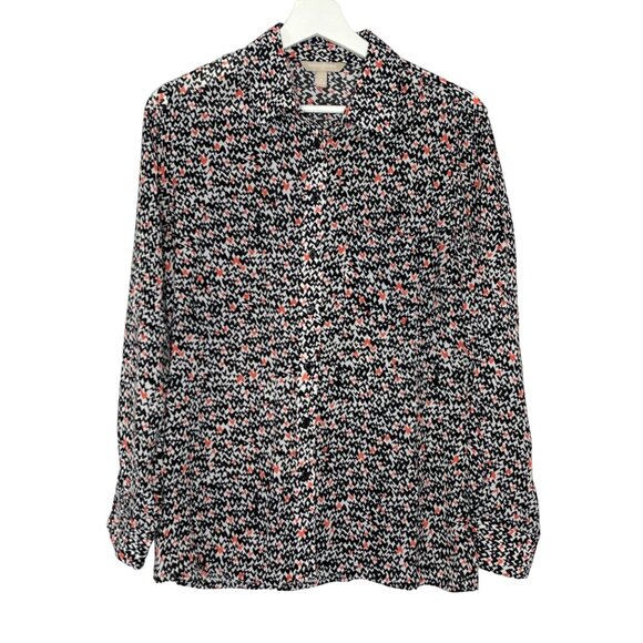 Banana Republic Top Womens Petites SP Small Shirt Button Down Work Casual Blouse - Picture 1 of 12